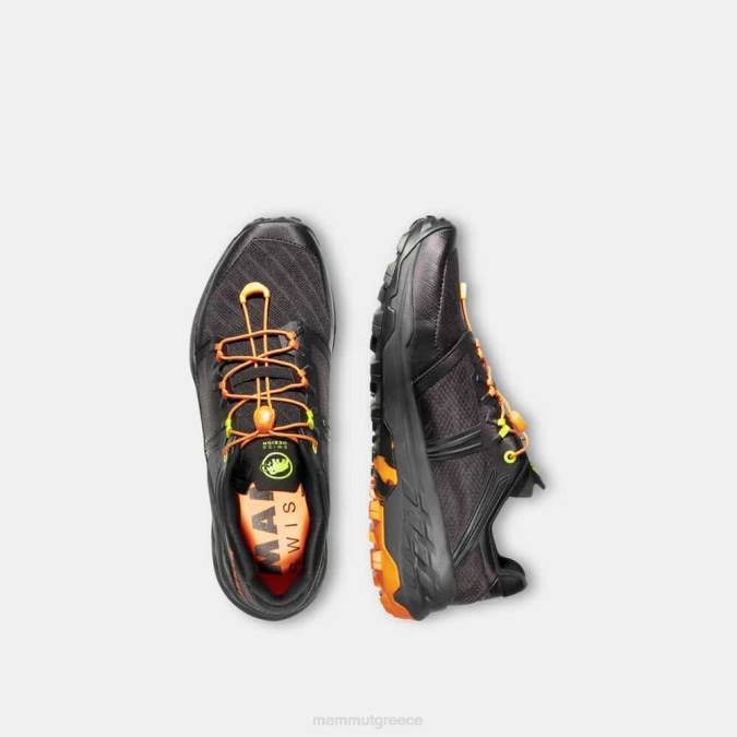Mammut είδη υπόδησης άνδρες sertig tr χαμηλά μαύρο-σκούρο μανταρίνι J2DJ315